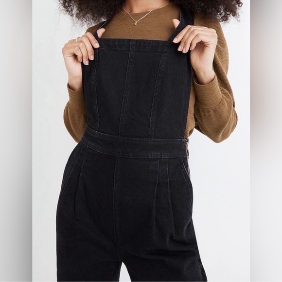Madewell Denim Cross Back Jumpsuit in Clybourn Wash Size 6 - Picture 2 of 10